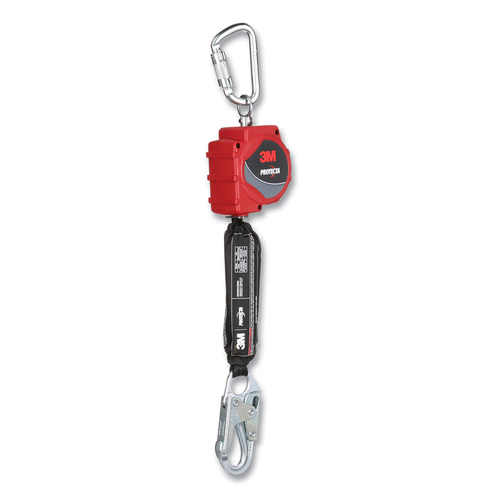 Self-Retracting Cable Lifeline, Web, 11 ft, Snap Hook