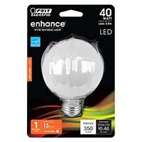 Feit Electric Enhance Bombilla LED G25 regulable de 40 vatios 350 lúmenes - Blanco