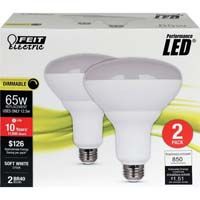 Bombillas Feit Electric regulables de color blanco suave, 65 W (paquete de 2)