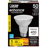 Feit Electric Enhance Regulable Blanco Brillante 50 Watt PAR20 450 Lúmenes