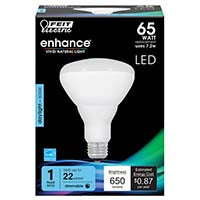 Feit Electric Enhance Luz diurna Bombilla de inundación BR30 de 65 vatios 650 lúmenes - Luz diurna