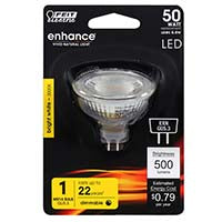 Feit Electric Enhance Regulable Blanco Brillante 50 Watt MR16 500 Lúmenes