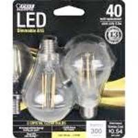 Bombillas LED Feit Electricity regulables de color blanco suave, 40 vatios (paquete de 2)