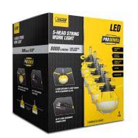 LUZ DE TRABAJO LED Feit Electric 50' 5SKT 18, 8000 lúmenes