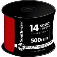 Southwire 14 实心 THHN 500 英尺 - 红色