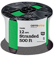 CerroWire 12 股 THHN 500 英尺 - 绿色