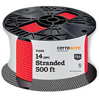 CerroWire 14 股 THHN 500 英尺 - 红色