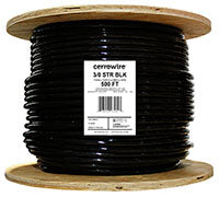 112-5401J 500' 3/0 BLK THHN por pies