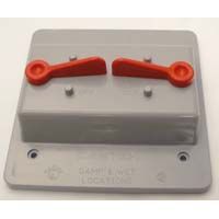 Cubierta de dos bandas resistente a la intemperie para interruptor de palanca doble Cantex