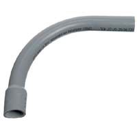 4" PVC conduit 90 degree elbow with bell end
