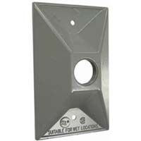 Bell Outdoor 1 Gang Lampholder Outlet Cover - 1/2" (Grey)