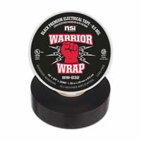 Warrior Wrap 黑色电工胶带 - 3/4 英寸 x 66 英尺