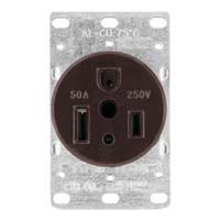 AH1254BK-BOX 3 线接地插座