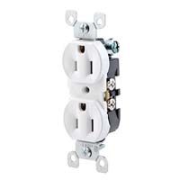 Leviton Duplex Outlet - 15A-125V (White)
