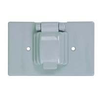 Eaton Plastic Single Receptacle Cover