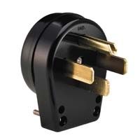 伊顿棕色通用角插头 - 30A - 125/250V