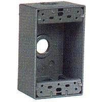 EATON ALL-WEATHER OUTDOOR, ONE GANG OUTLET BOX (3/4")