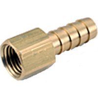 Anderson Metals Brass Hose Barb Tube ID x Female Pipe - 3/8" x 1/4"
