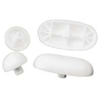 Plumb Pak Toilet Seat Bumper Set Universal Fit Tack Type