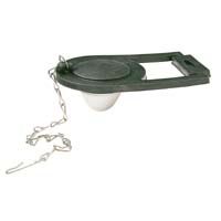 Aleta de válvula de descarga Plumb Pak con cadena y gancho de ajuste universal