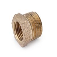 Anderson Metals Red Brass HEX Bushing - 3/4" x 1/2"