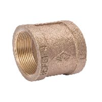 JMF Brass Coupling - 1-1/4" FIP x 1-1/4" FIP