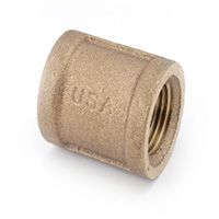 Anderson Metals Red Brass Coupling - 3/8"