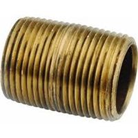 Anderson Metals Red Brass Nipple - 3/8" x Close