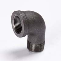 Southland 90 degree Street Elbow - Black Iron - 1-1/4"