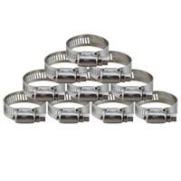 Abrazadera de manguera Plumbeeze SS - 11/16"-1 1/2" (paquete de 10)