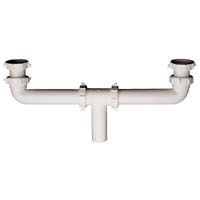 Plumb Pak Continuous Waste Center Outlet Slip Joint or Direct Connection x 1-1/2" x 16"