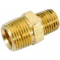 Anderson Metals Brass Hex Nipple - 3/4" x 1/2"