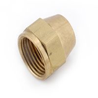 Anderson Metals Brass Flare Short Nut - 3/8"