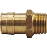 Apollo PEX-A Brass Male Adapter - 3/4" PEX-A Barb x 1/2" MNPT