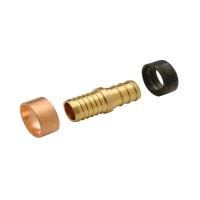 Apollo PEX-B Brass Polyb Adapter With Rings - 3/4" x 3/4"