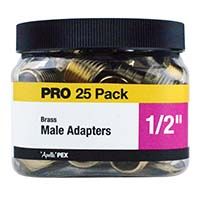 APOLLO PEX Brass Male Adapters Pro 25 PACK- 1/2"