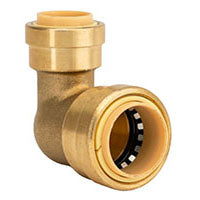 QuickFitting Brass 90° Elbow - 3/4" x 1/2"