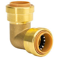 QuickFitting Brass 90° Elbow - 3/4" x 3/4"