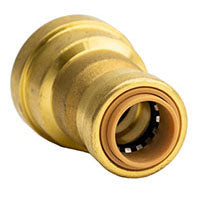 QuickFitting Brass Reducing Coupling - 3/4" x 1/2"