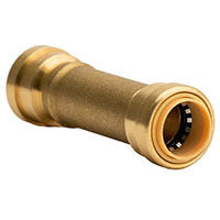 QuickFitting Brass Slip Repair Coupling - 3/4" x 3/4"
