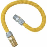 Conector de gas artesanal de latón 1/2 OD 24" de longitud
