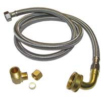 Plumb Pak Dishwasher Supply Line With Elbow Stainless Steel - 3/8" x 60"