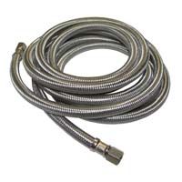 PlumbPak Ice Hose Maker Stainless Steel- 1/4" O.D. x 1/4" O.D. x 120"