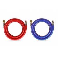 Plumb Pak Washing Machine Supply Hoses 1 Red/1 Blue - 3/4" x 6' (2 Qty)