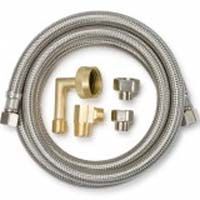 PlumbPak Universal Stainless Steel Dishwasher Supply Line - 3/8" x 3/8" x 5'