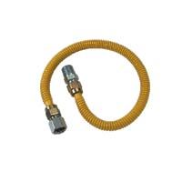 Conector de gas artesanal de latón, 1/2 OD, 60" de longitud