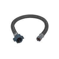 Grifo con conector artesanal de latón, 20" de largo, 1/2" FIP a grifo 3/8 COMP