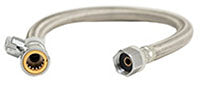 Válvula recta PF de 1/2" x FIP de 1/2" x Manguera de conector de grifo de 18"