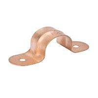 Correa para tubería ProLine de dos orificios, acero recubierto de cobre, 3/4" (10 unidades)