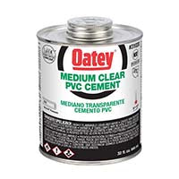 Oatey Medium Clear PVC Cement - 16 Oz